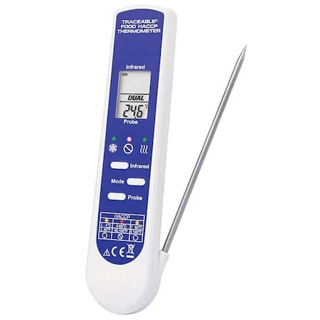 Digi-Sense Traceable 2-in-1 Waterproof Food HACCP T 98767-37